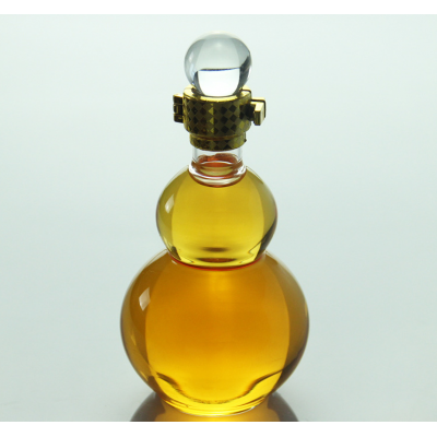 葫芦造型玻璃工艺酒瓶创意小葫芦玻璃白酒瓶异形吹制福禄瓶