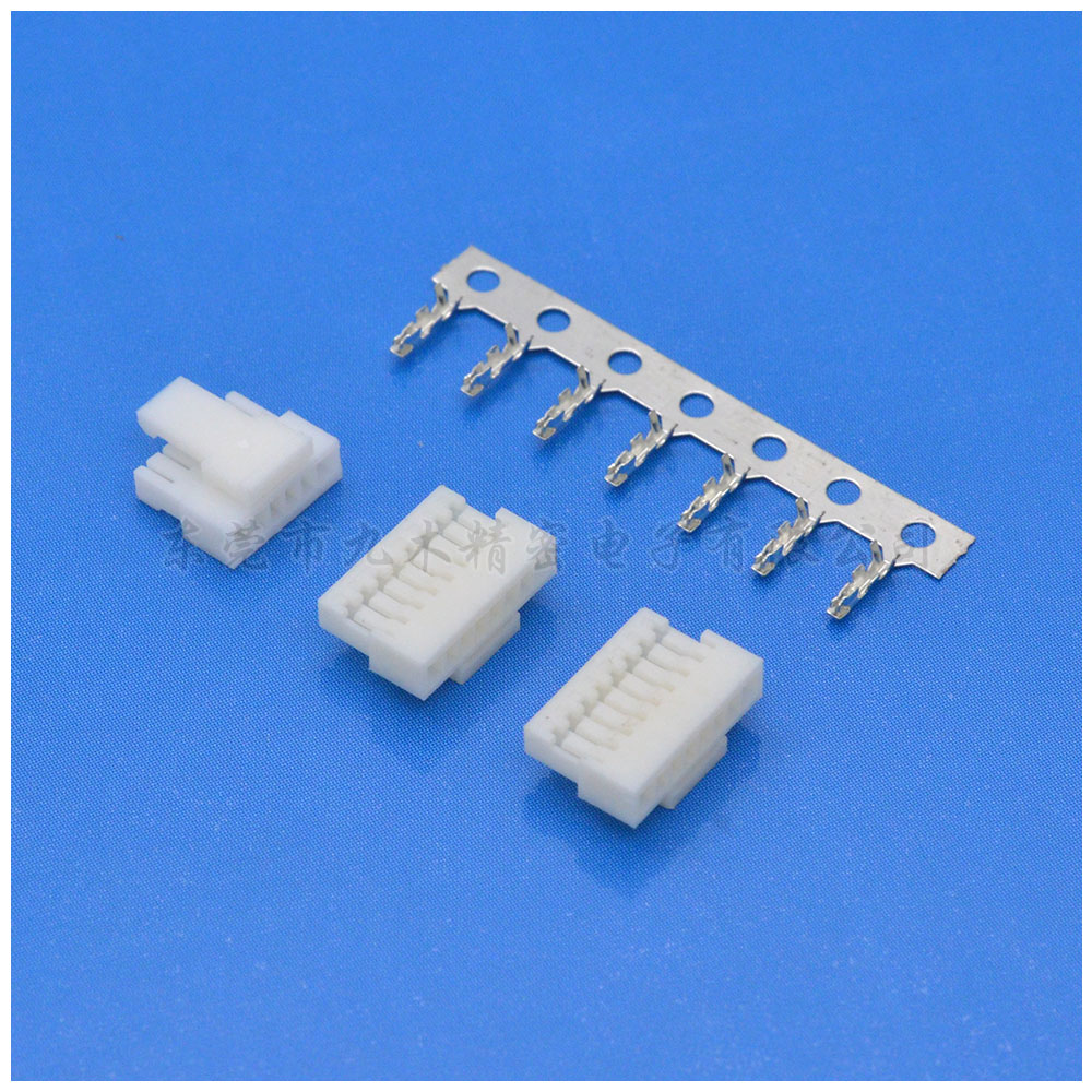 生产厂家JST SH1.0超薄带扣连接器胶壳